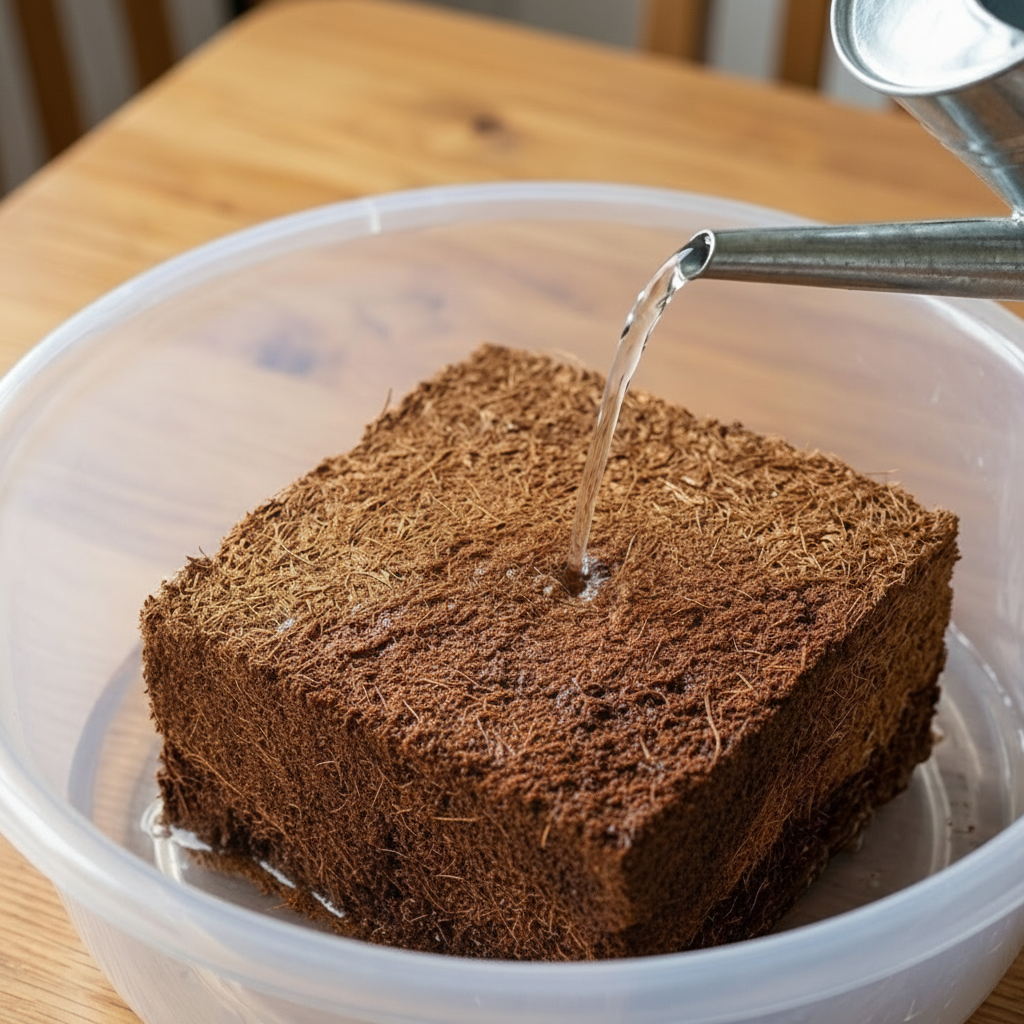 Premium Coco Soil - Coir Pith 5 Kg Compressed Block